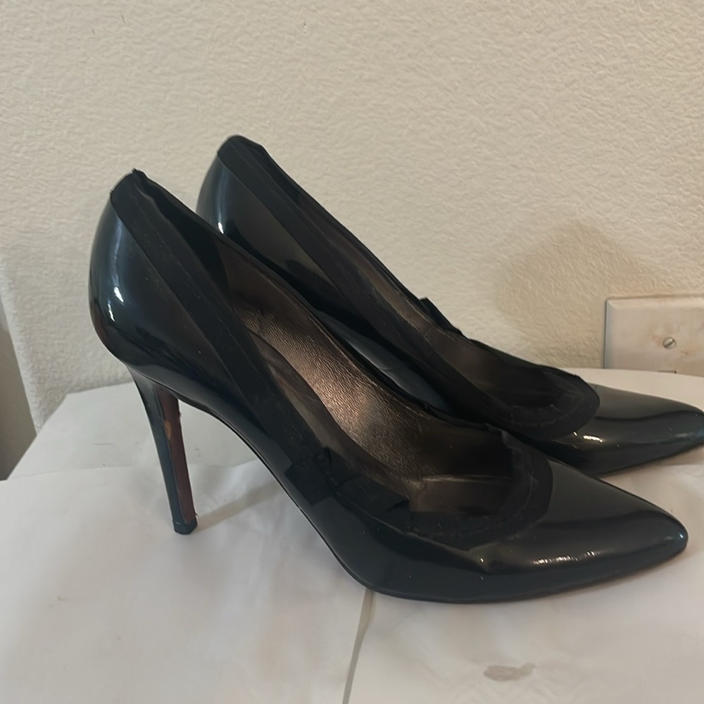 Lanvin Black Patent heel pumps sz  8 1/2 / 9  (40) - Picture 3 of 5